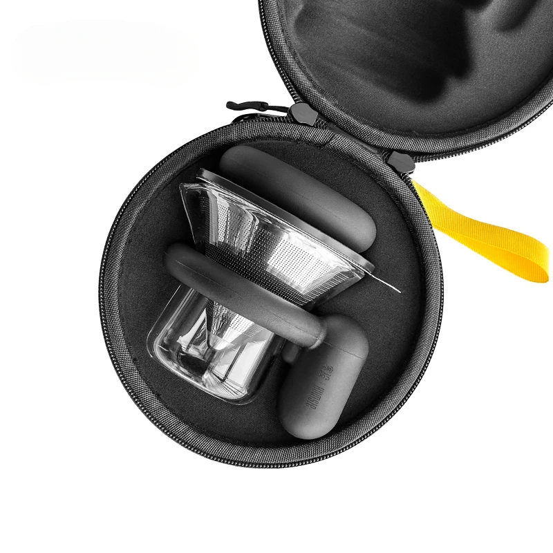 Portable kung fu tea set travel bag Quick cup simple teapot one pot two cups storage tea set