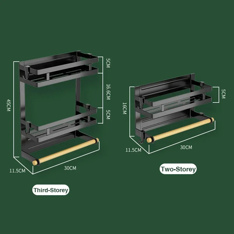 Customizable Kitchen Refrigerator Magnetic Shelf Multifunctional Washing Machine Water Dispenser Shelf