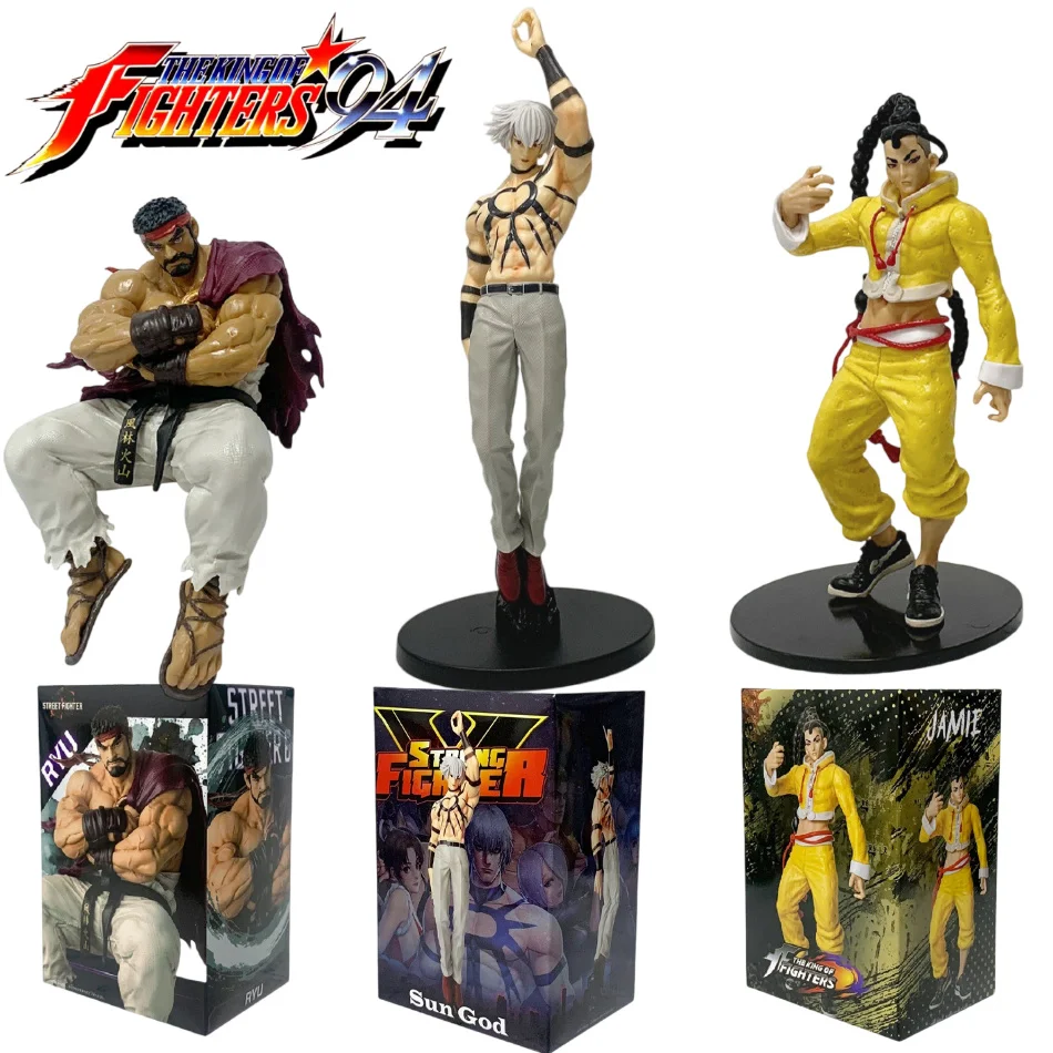 Figura de Ação Orochi de 26cm do jogo clássico The King of Fighters, Street Fighter Chun-Li/Ryu, Figurinha de Anime em PVC, Brinquedo de Coleção.