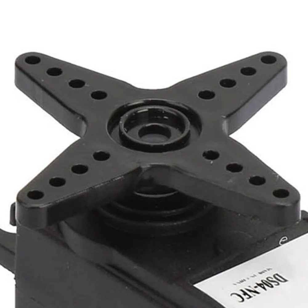 360 Degree Rotation Continuous Rotation Servo Lightweight Design NFC-Enabled DC Geared Motor 5.5kg Torque Black Color