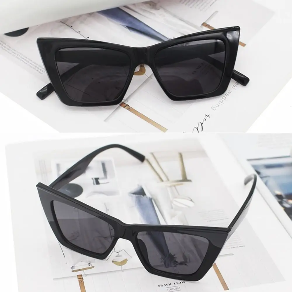 Oversized Eyeglasses Cat Eye Sunglasses Fashion UV400 Protection Shades for Beach Vacation Square Sun Glasses For Women Men