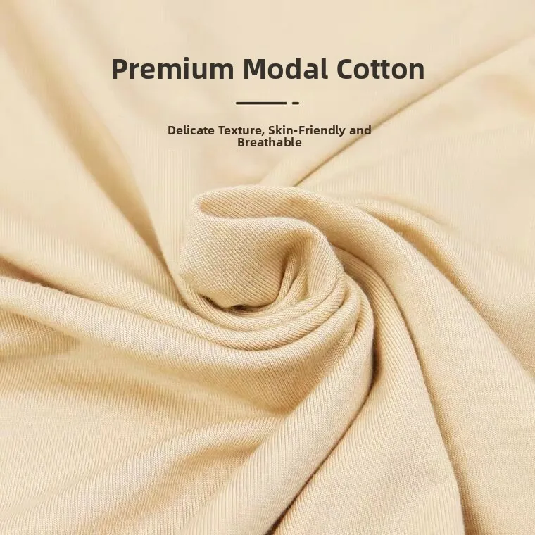 Black Modal No-Hem Safety Pants Thin Women's Seamless Base Layer Shorts Summer Casual Mid-Waist Artificial Cotton Polyester