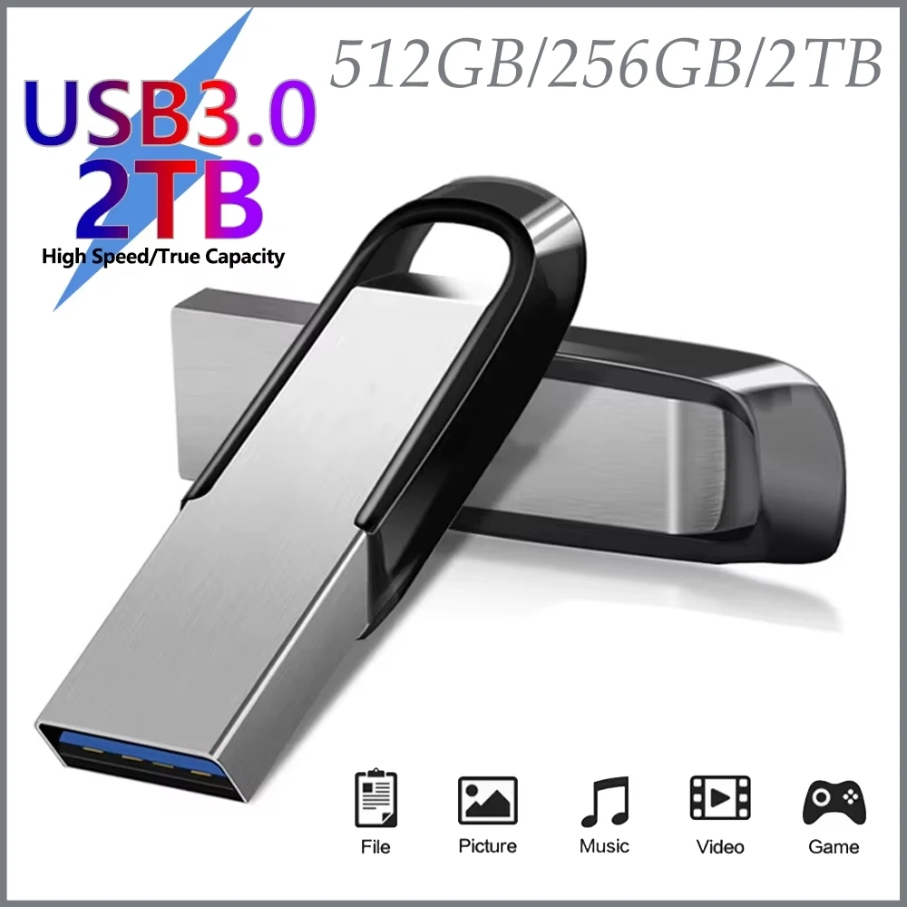Metal Flash Drives USB 3.0 High-Speed Durable Data Storage S