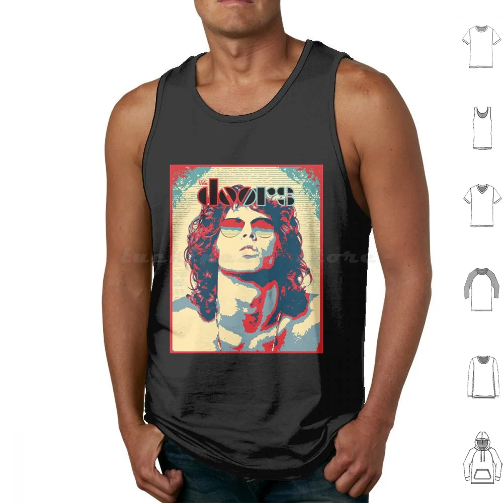 Robby Krieger Tank Tops Vest Sleeveless Jim Morrison Doors Music Morrison Jim 60s Band Psychedelic Blues Classic And Roll