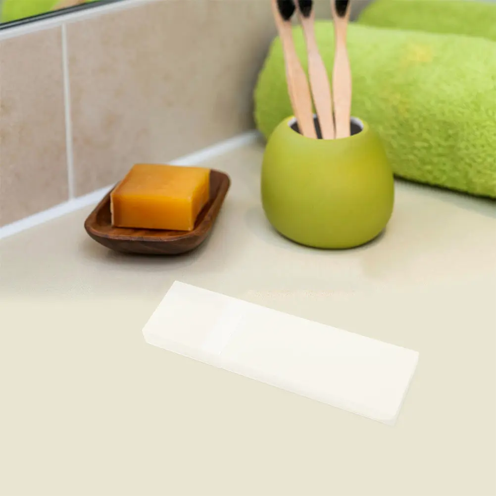 

4Pcs Tongue Scraper Storage Boxes Compact Travel Organizer Holder Plastic Scraper Carrier Protective Easy Clean