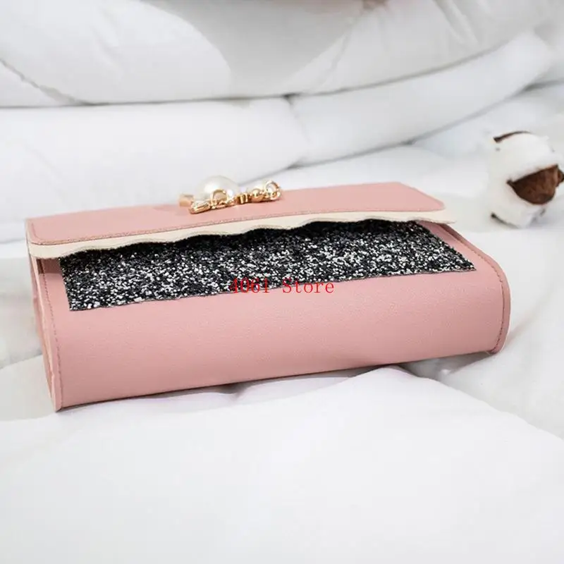 حقيبة كروس عصرية على شكل سلسلة حقيبة صغيرة مربعة الشكل حقيبة كتف للتجمع