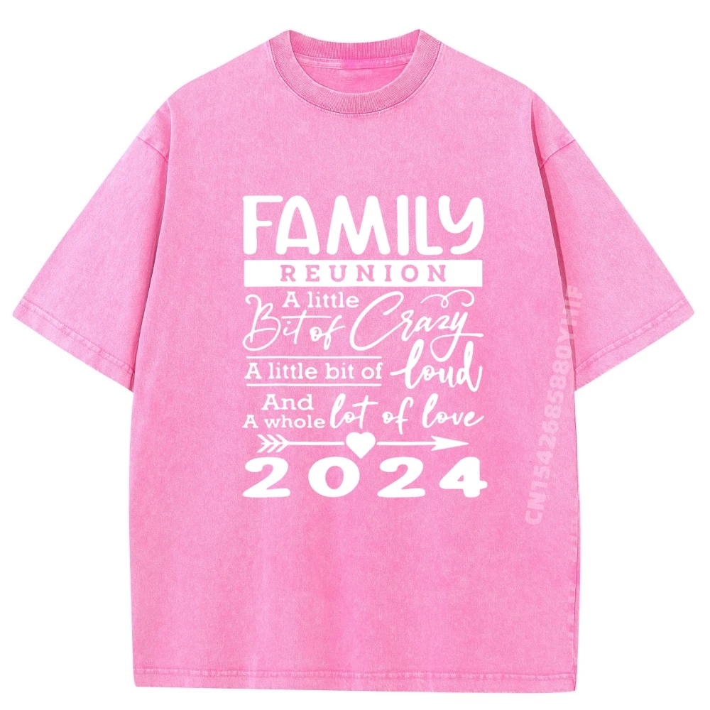 

Retro Family Reunion Funky Slogan T-shirts Men Fashion Luxury Designer Short Sleeve Tops Tees For Men Washed Tops Shirts