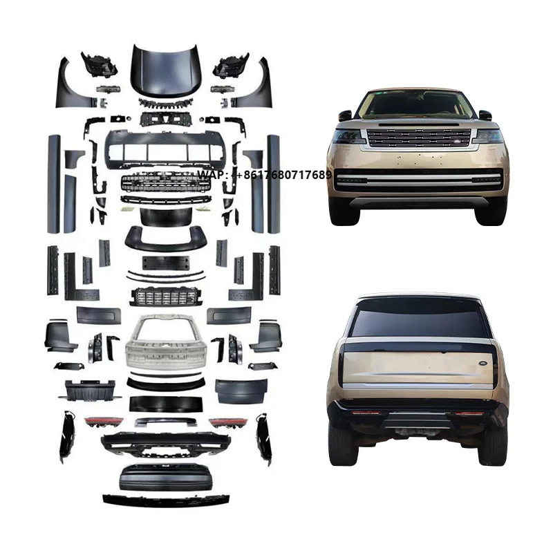 2013-2017 Upgrade Body Kit 2023 New Car Modification Front Bumper Headlights Hood Taillights for Range Rover Executive