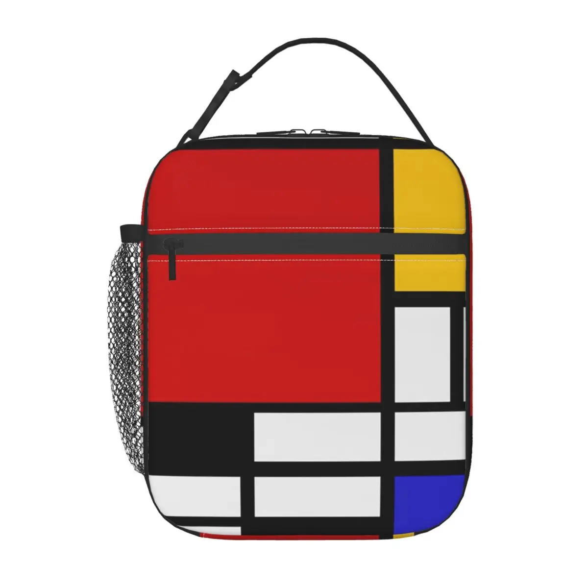 Piet Mondrian Insulated Lunch Bag for Women Office Cooler Thermal Food Box Tote Portable Lunch Boxes Container