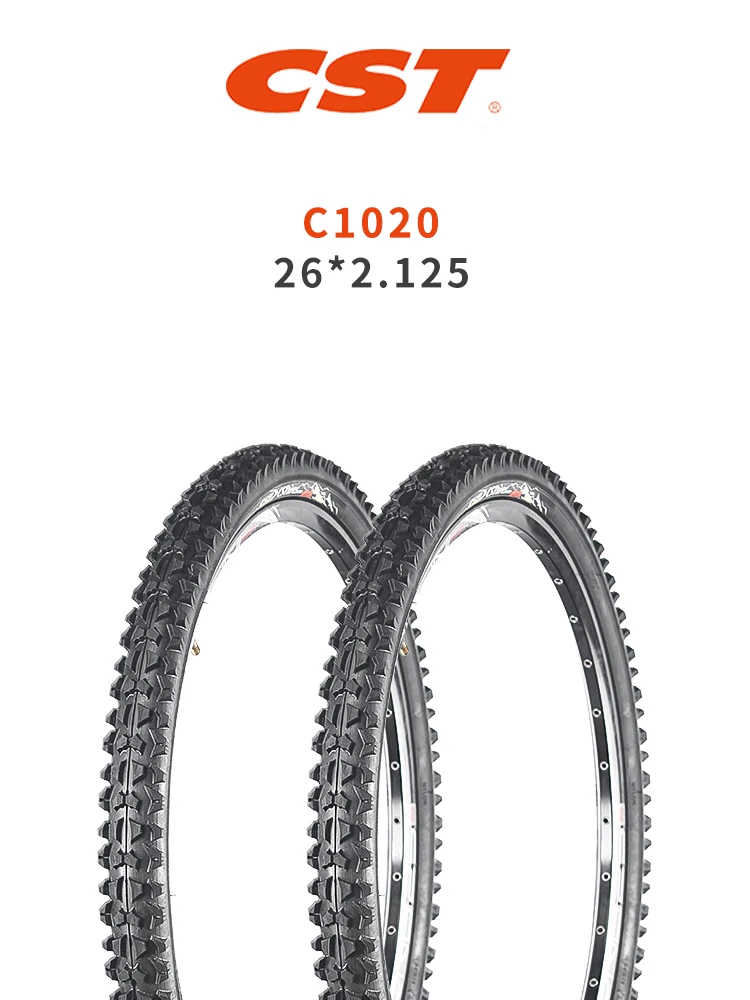 CST Mountainbike-Reifen C1020 Offroad 26 Zoll 26*2,125 Fahrradteile Stahldraht-Reifen Rutschfest und Verschleißbeständig Fahrradreifen – Detail 1