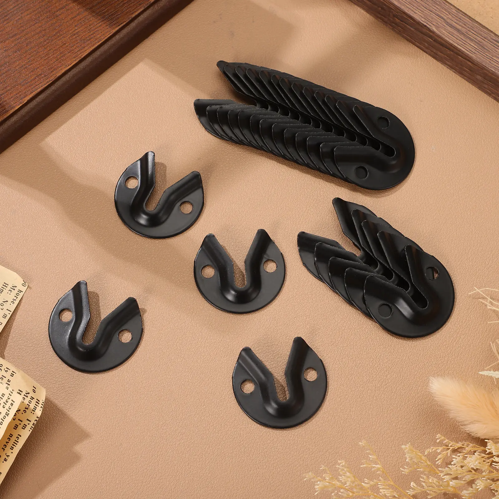 20Pcs Metal Furniture Connectors Heavy Duty Picture Frame Fasteners Secure Keyhole Wall Hangers Mirror Hooks Picture Frame Hooks