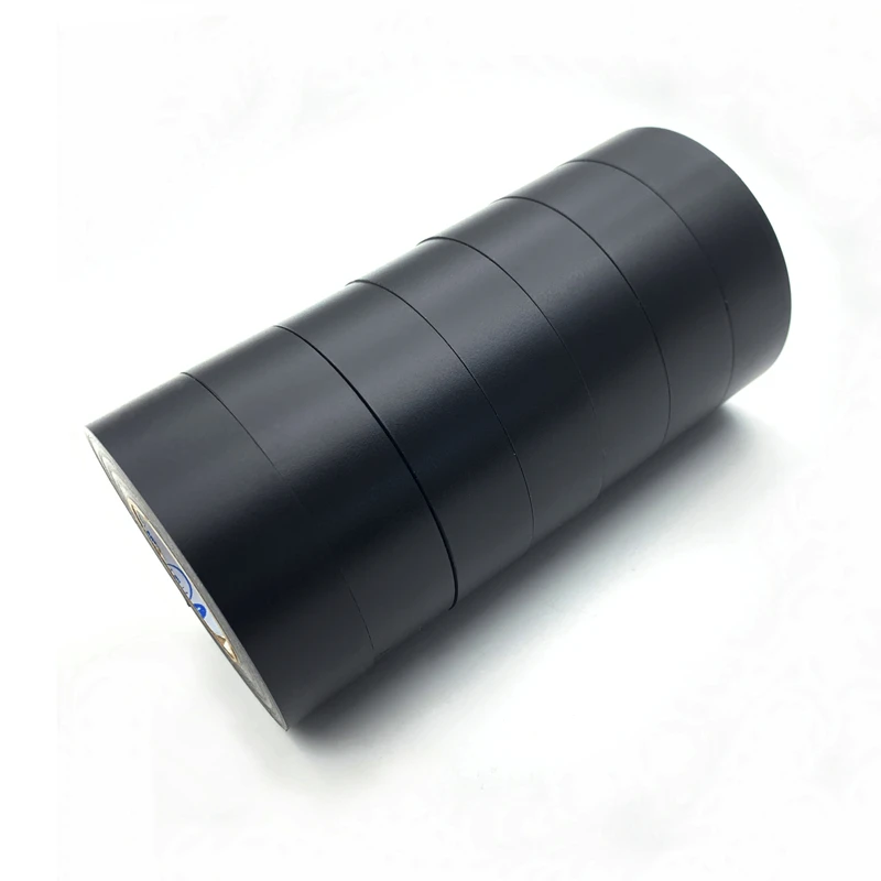 Cinta eléctrica negra impermeable de alta viscosidad, cinta de aislamiento eléctrico de PVC, arnés de cableado automotriz, vinilo, 19mm x 30m, 1