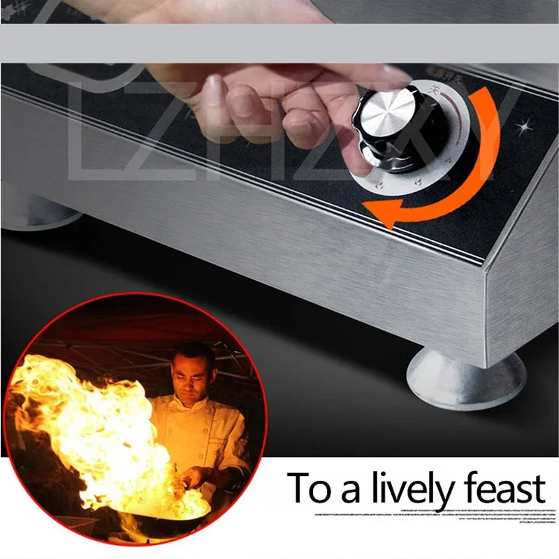 Commercial Electromagnetic oven Concave induction cooker 5000W power household Electromagnetic furnace cooking Heat food 1pc