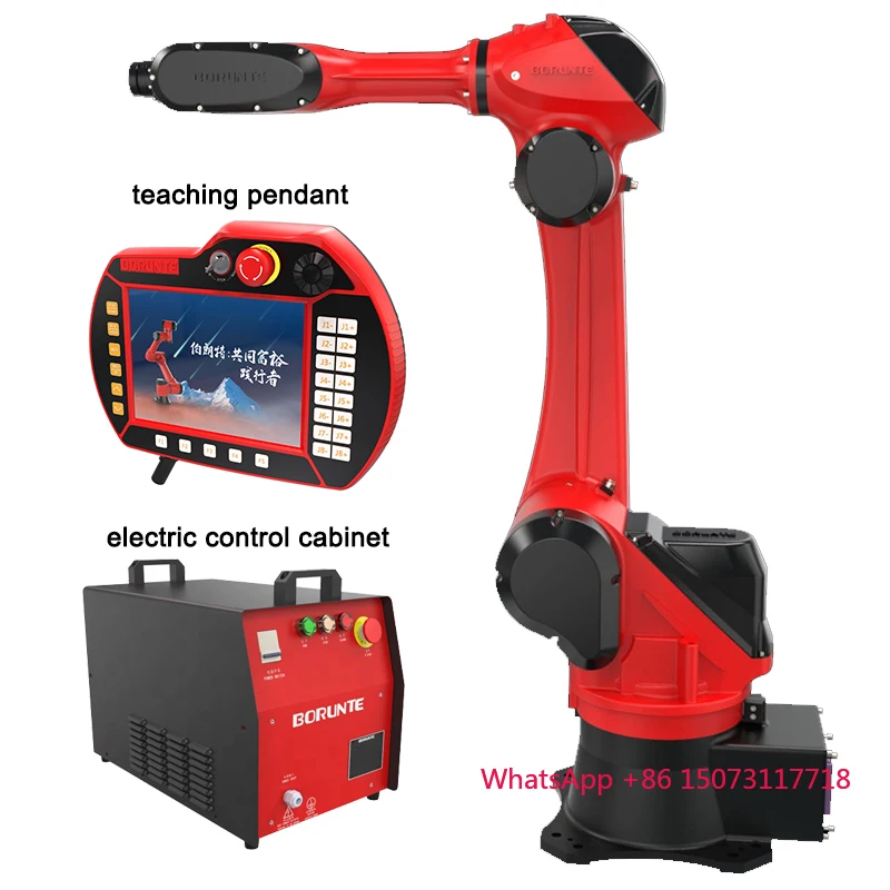 روبوت BORUNTE العالمي ذو 6 محاور مناسب للتحميل والتفريغ على ماكينة CNC لتلميع اللحام والتعامل مع الآلة