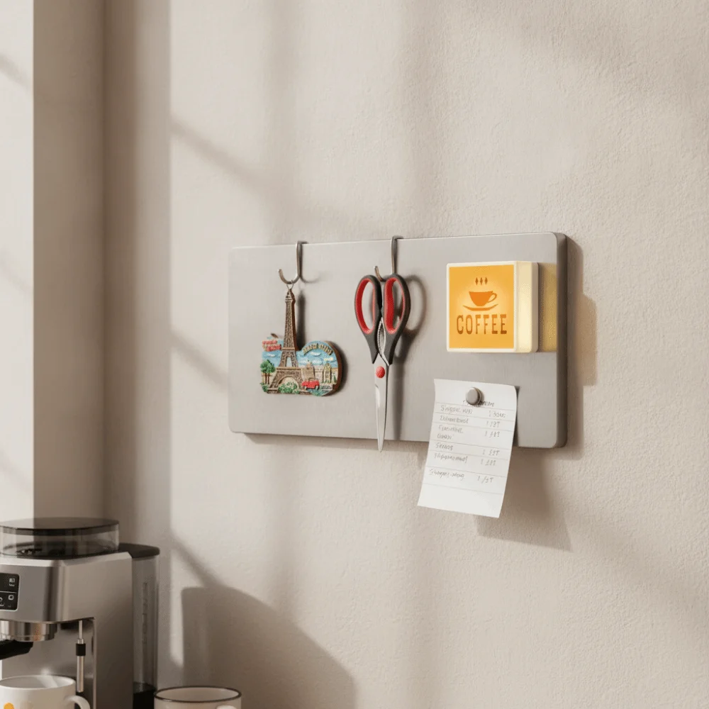 Touch-sensitive Glowing Coffee Shop Fridge Magnet Adjustable Light Brightness Rechargeable Lighted Fridge Magnet Miniature