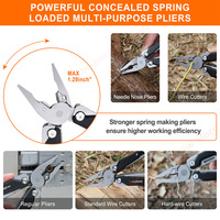 NexTool 11 In 1 Multitool Wrench W4 Adjustable Wrench Pliers Folding Knife Hand Tools Screwdriver Wooding Saw Wood Working Tools