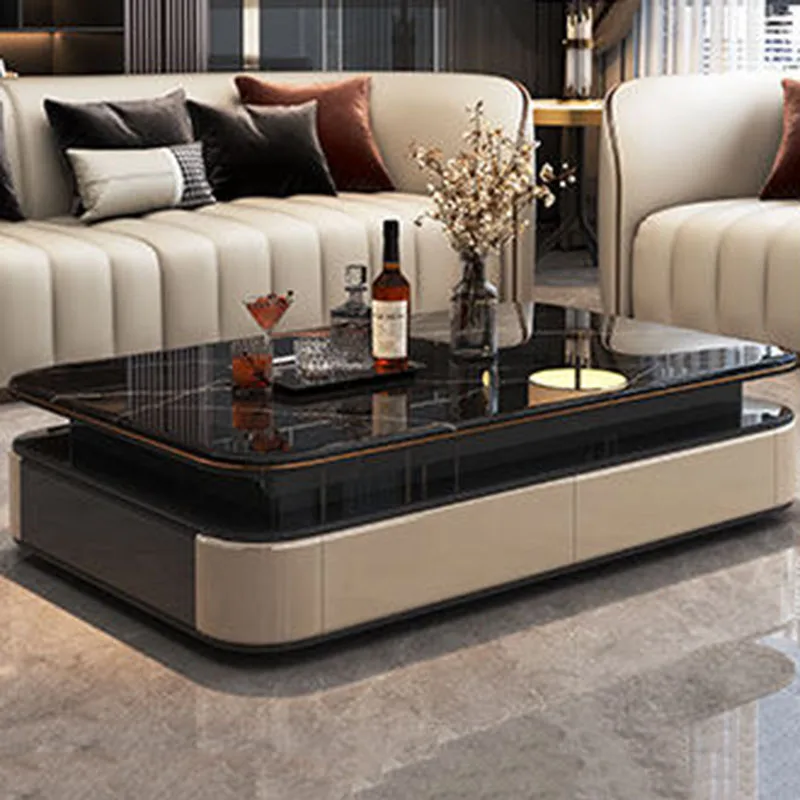 Moving Drawers Coffee Table Luxury Living Room Designer Storage Organizer Organizer Side Table Dinner Meubles Home Furniture