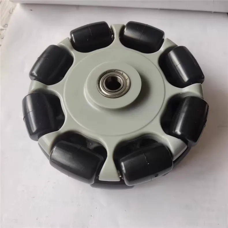 Ruota del piede del robot da 125 mm/rotella omnidirezionale in PU con cuscinetto