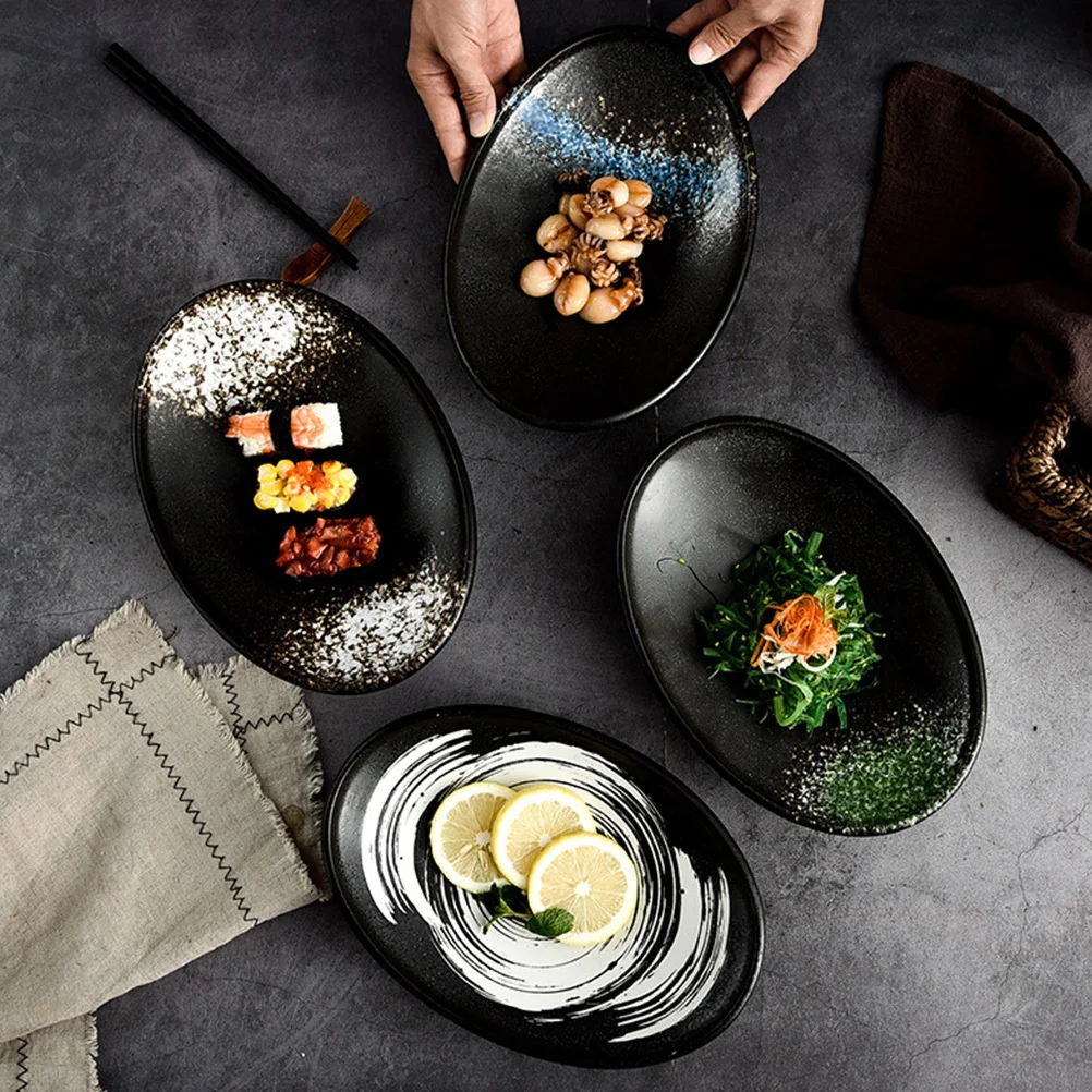 

Салатница Керамическая креативная ваза для фруктов в японском стиле большого размера для супа, макарон, сервировочная посуда для хлопьев