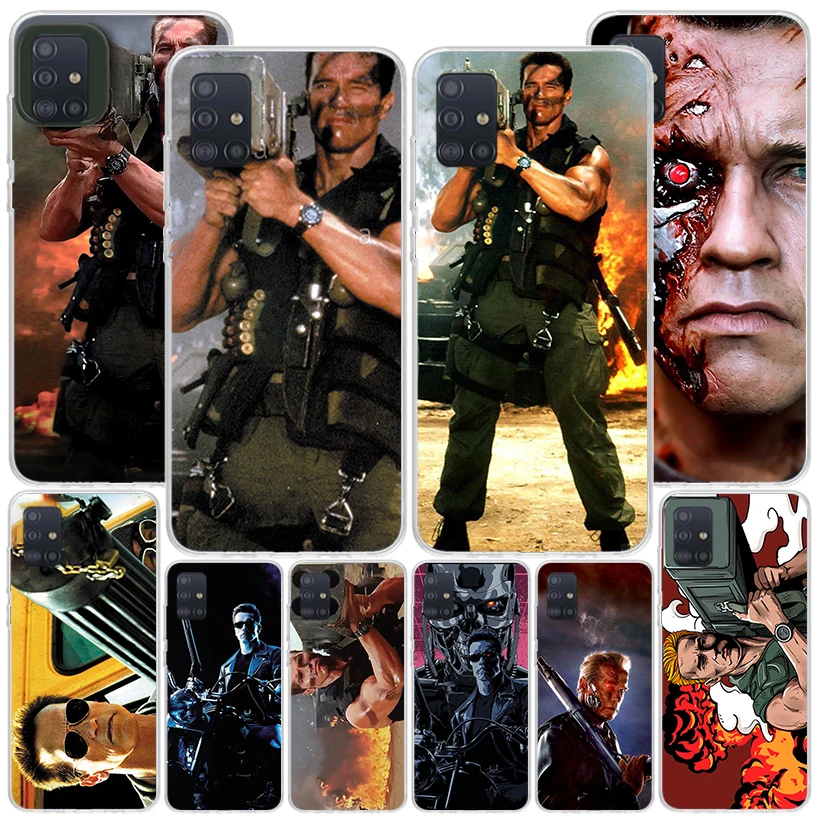 Arnold Schwarzenegger Terminator Phnoe Case for Samsung Galaxy A51 A50S A71 A70 A41 A40 A31 A30 A21S A20S A10S A21S A6 A7 A8 A9