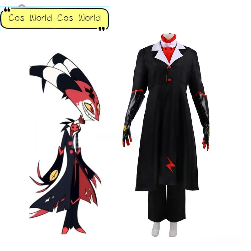 

Hazbin Blitzo Cosplay Costume Hazbin Uniform Suit Demon Hotel Halloween Carnival Anime Cosplay Unisex Mens Suit Party Codplay