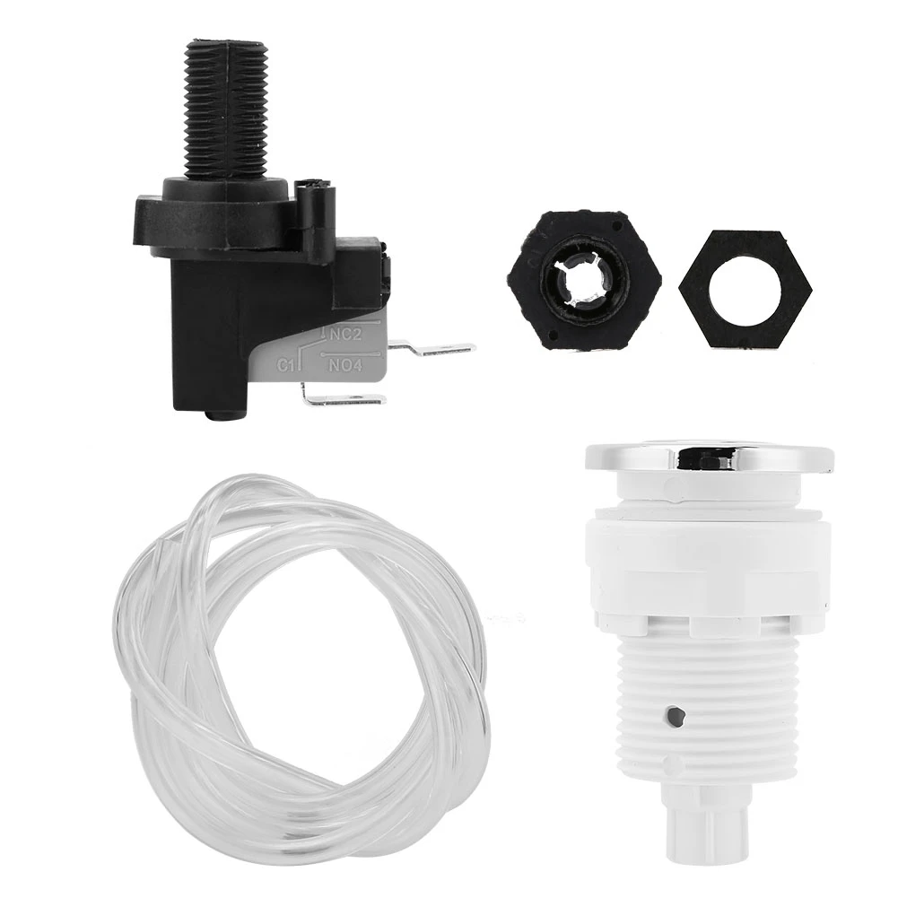 

Air Switch Button Switch Air Switch Bathtub Waste Garbage Tub Self lock Air Pressure Switch Button Air Hose Switch