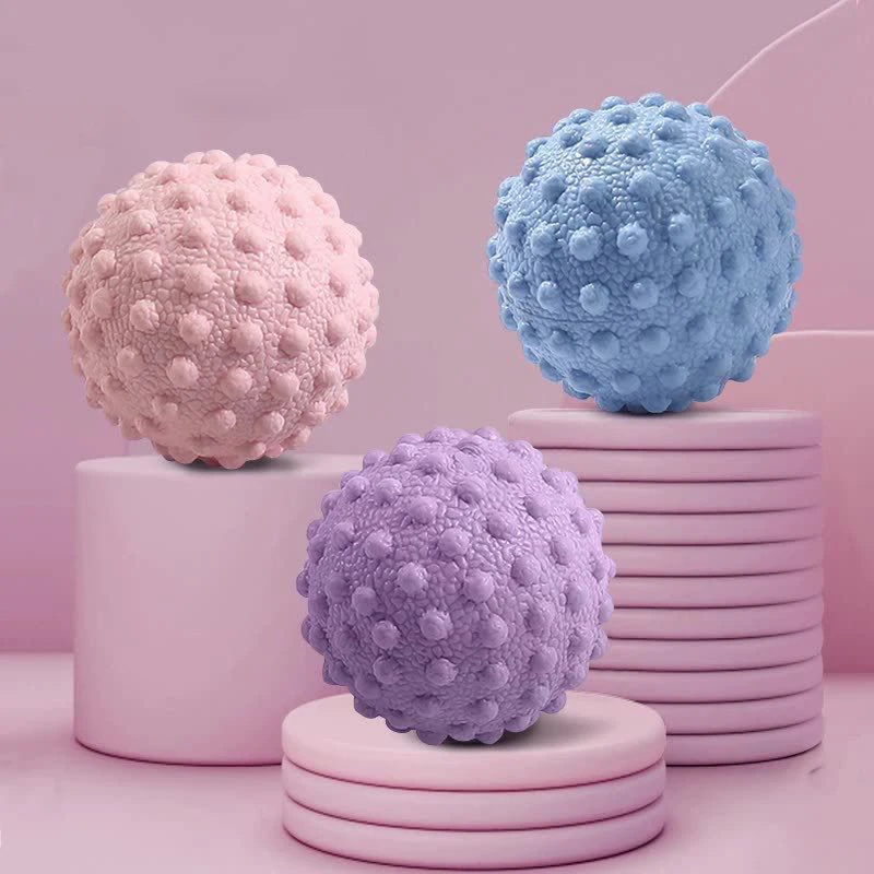 1 Piece Fascia Ball TPR Raised Point Massage Ball Posture Master Yoga Ball for Waist Back Foot Deep Tissue Muscle Relaxation
