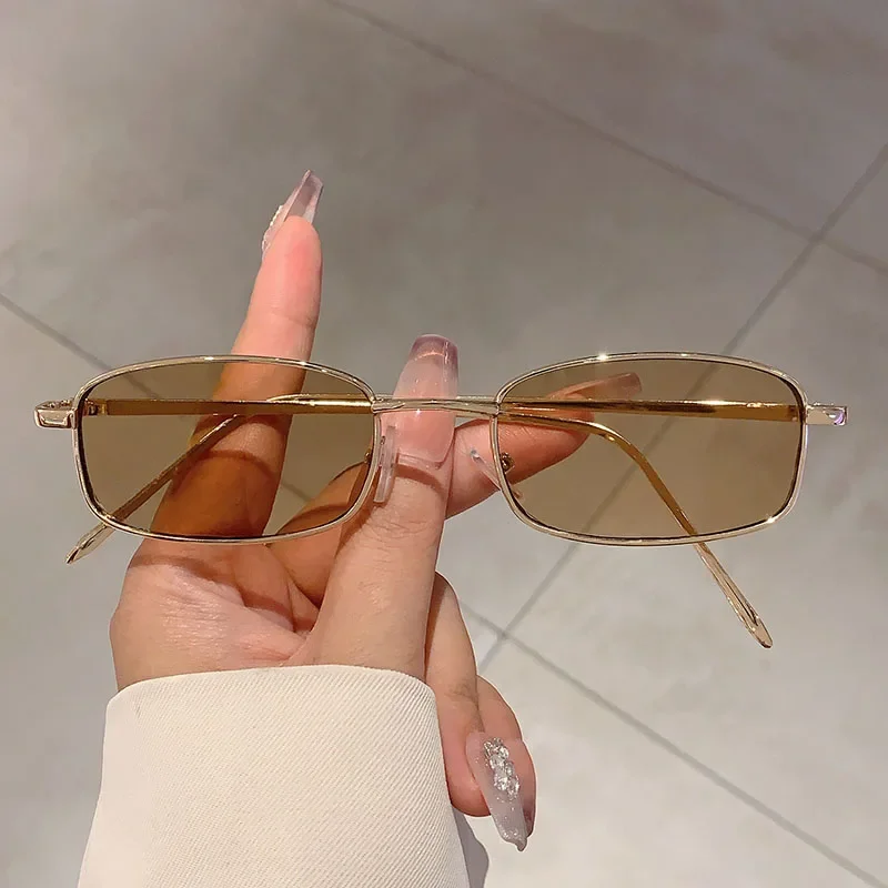 GM LUMIAS Vintage Rechteck Sonnenbrille Männer Mode Retro Outdoor Shades Frauen Neue Trendy Marke Design Stilvolle Dekor Sonnenbrille