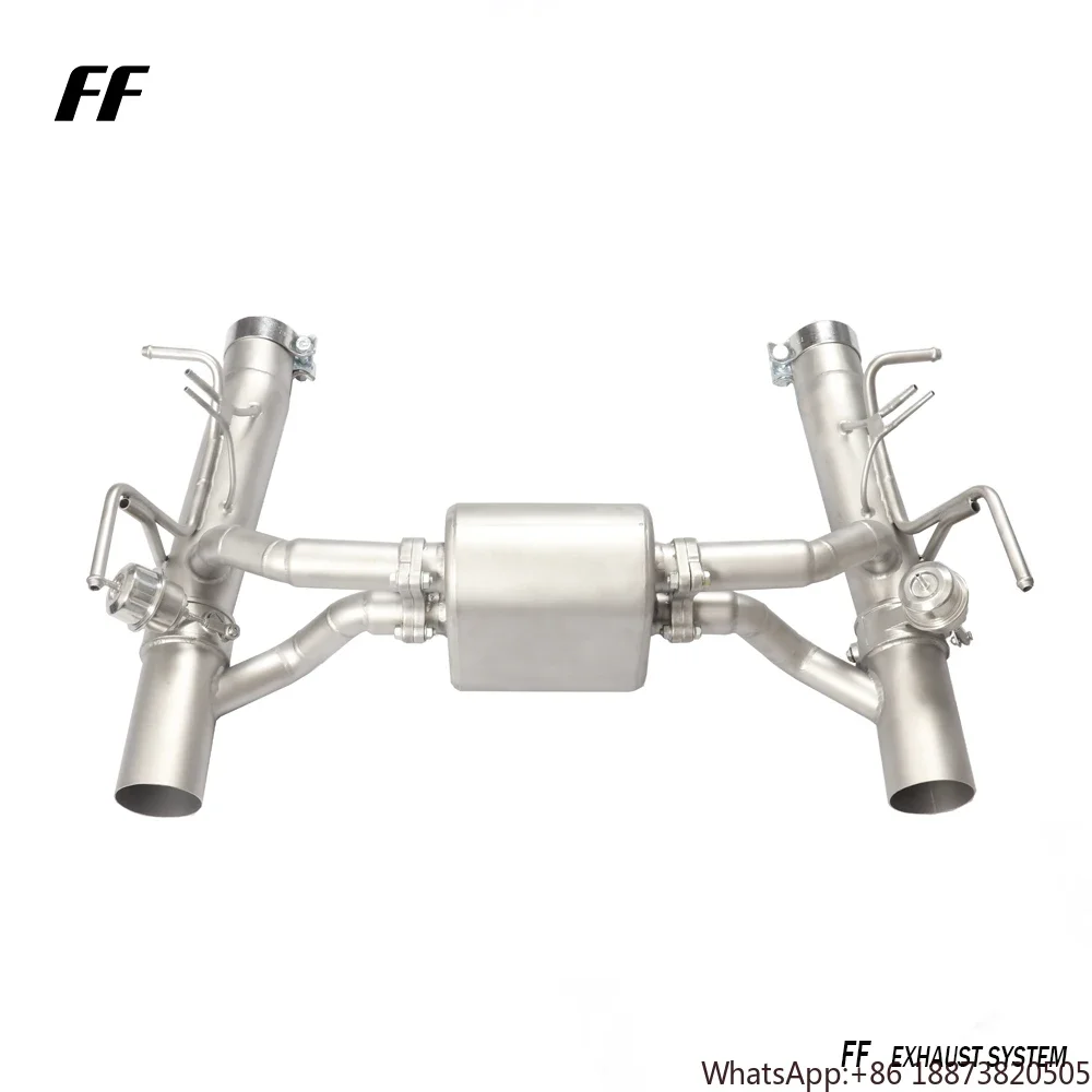 Stainless Steel high-performance Valvetronic Cat-back Exhaust Pipes for Ferrari F8 exhaust