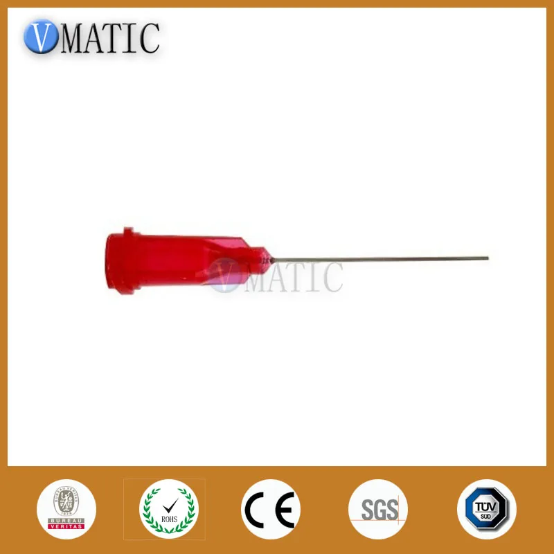 Free Shipping 1'' Tubing Length 25G Stainless Steel Dispensing Syringe Needle Tips 1 Inch