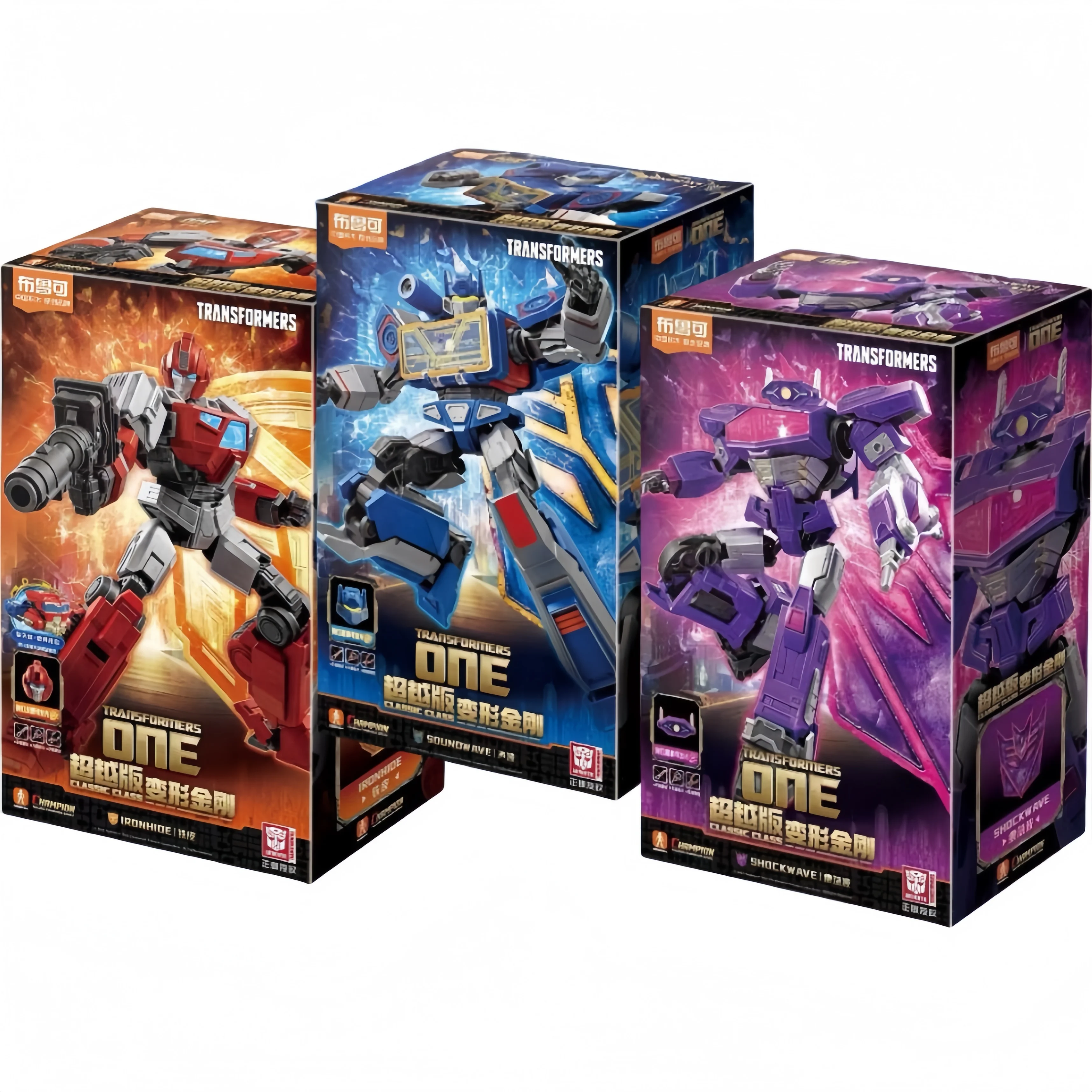 Nieuwe Blokees Transformers One Classic Class Soundwave Ironhide Shockwave Gemonteerd Figuren Beweegbaar Model Blokees Groepscadeau