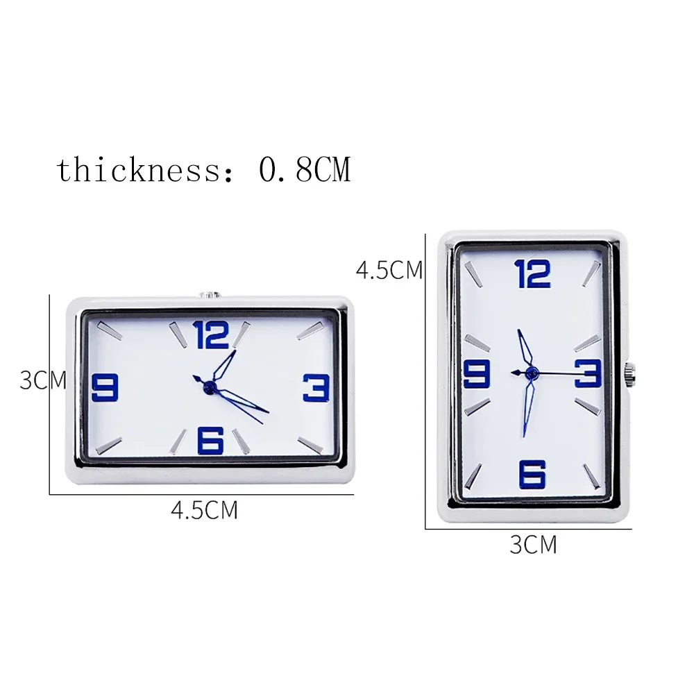 Car Clock Luminous Mini Automobiles Digital Watch Quartz Clocks Stickon Auto Ornament Car Accessories for Cars SUV and MPV