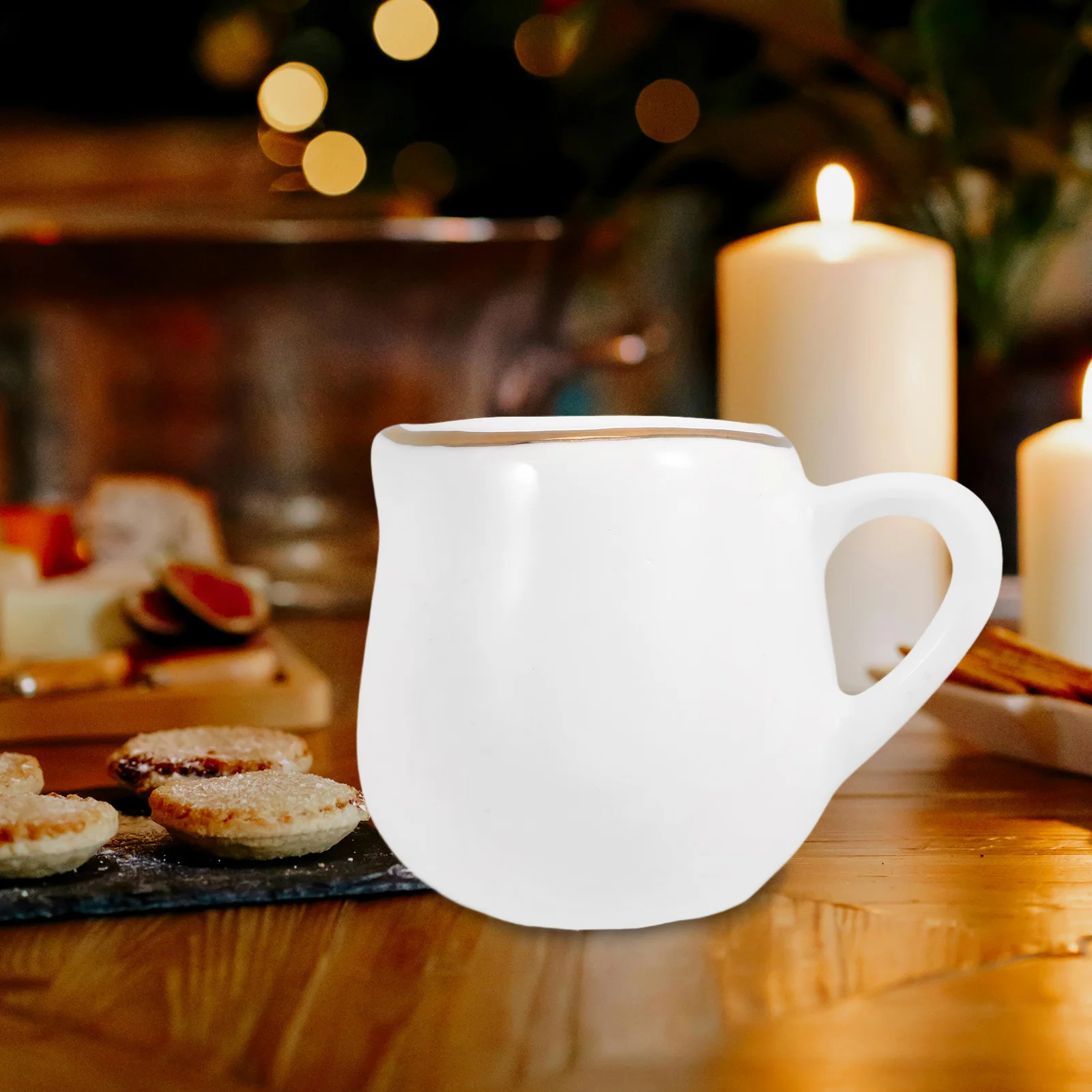 

Ceramic Sauce Boat with Handle Premium Dipping Bowl for Gravy Sauces Individual Serving Condiment Cup Ideal for Home Restaurant