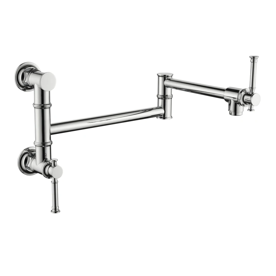 

Wall mounted Pot Filler Faucet Modern Brass Pot Filler Two-Attachment Wall Mount Folding Kitchen Pot Filler Swing Arm