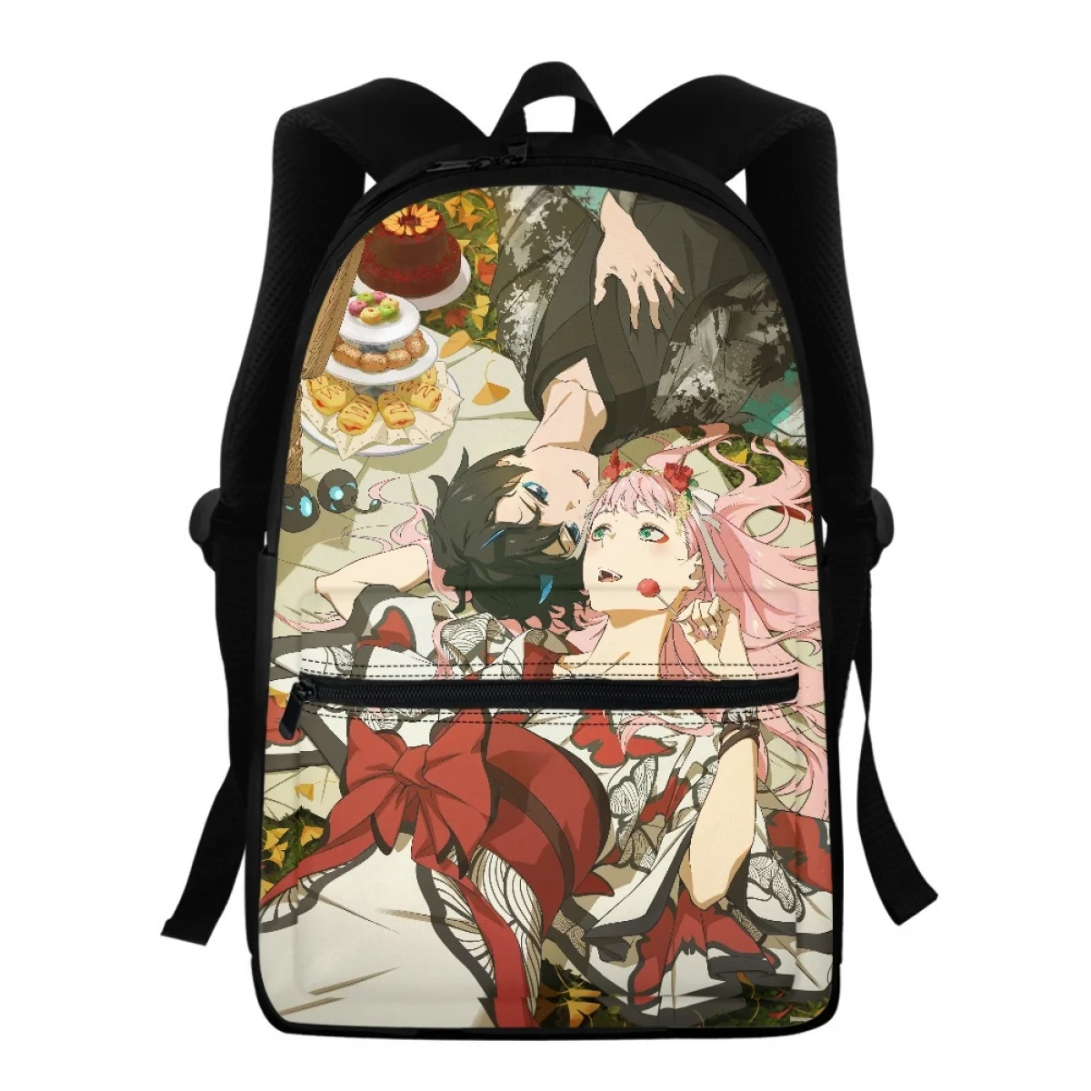 FORUDESIGNS Zero Two Printed School Bags Multipurpose Anime In The Franxx Bookbags Student Backpacks Light Simple Waterproof