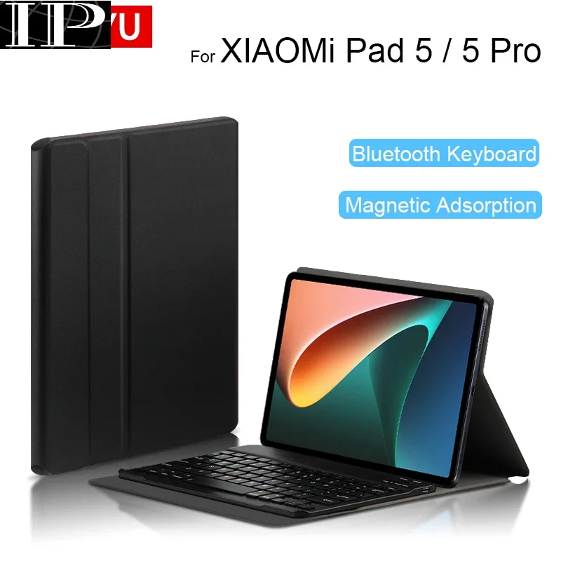 

Черный магнитный чехол-клавиатура для XiaoMi Pad 5 Pro 11 дюймов, чехол MiPad 5 Pro MiPad5 2021, планшет, Bluetooth-клавиатура, смарт-подставка