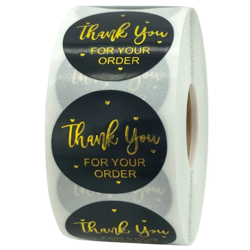 500pc Thank You for Your Order Stickers for Kids Gold Seal Label You've Got Great Taste Stationery Sticker Pretty Things Inside
