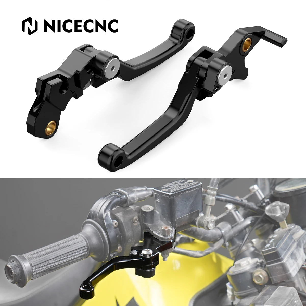 

Motorcycle Shorty Brake Clutch Levers for Suzuki DR650S DR650SE 2011-2024 DR650 S DR650 SE Short Brake Lever