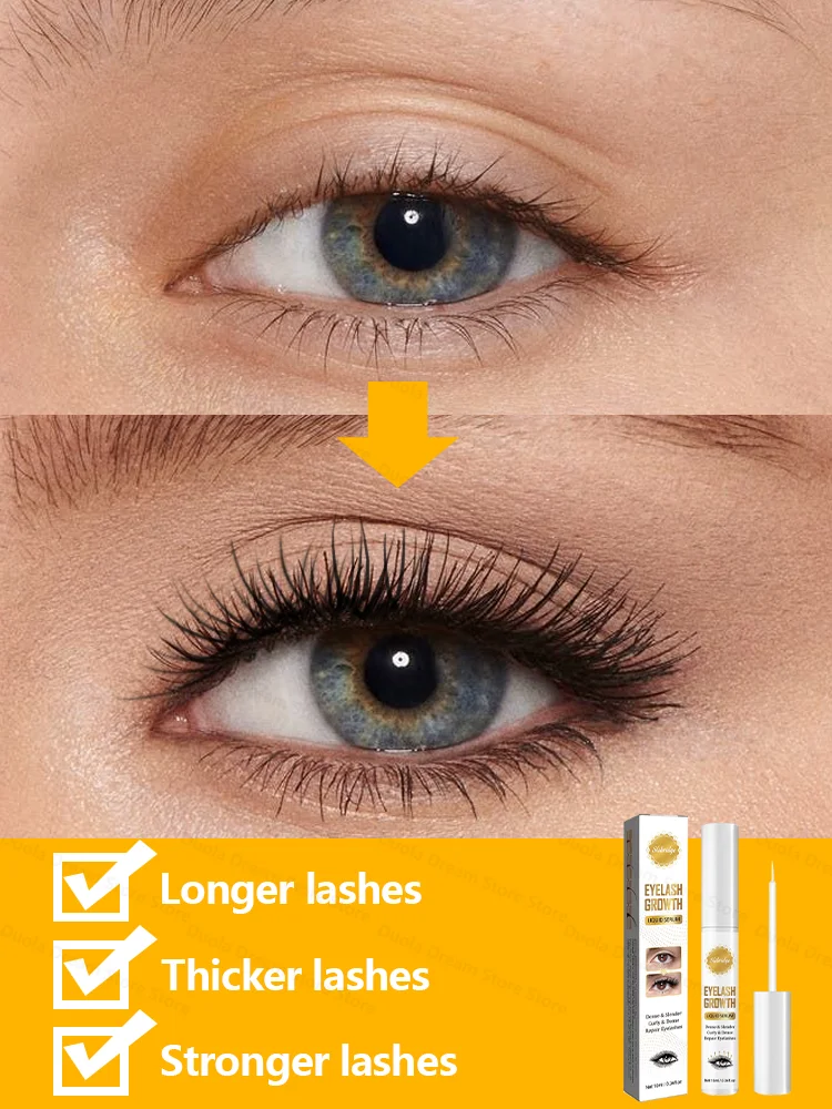 3 Tage schnelles Wimpernwachstumsserum, Wimpern-Augenbrauen-Wachstum, starke Wimpernverlängerungsbehandlung, verdicktes Augenbrauen-Wimpernverstärker-Serum