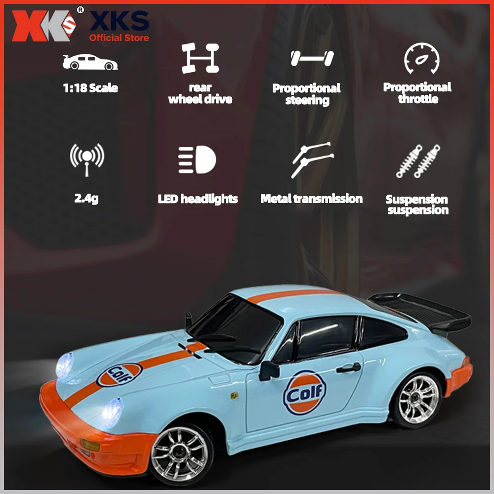 XKS LDRC LD1898 A98 911 LD1899 GTR 1/18 RWD RC Drift Car 2.4G ESP