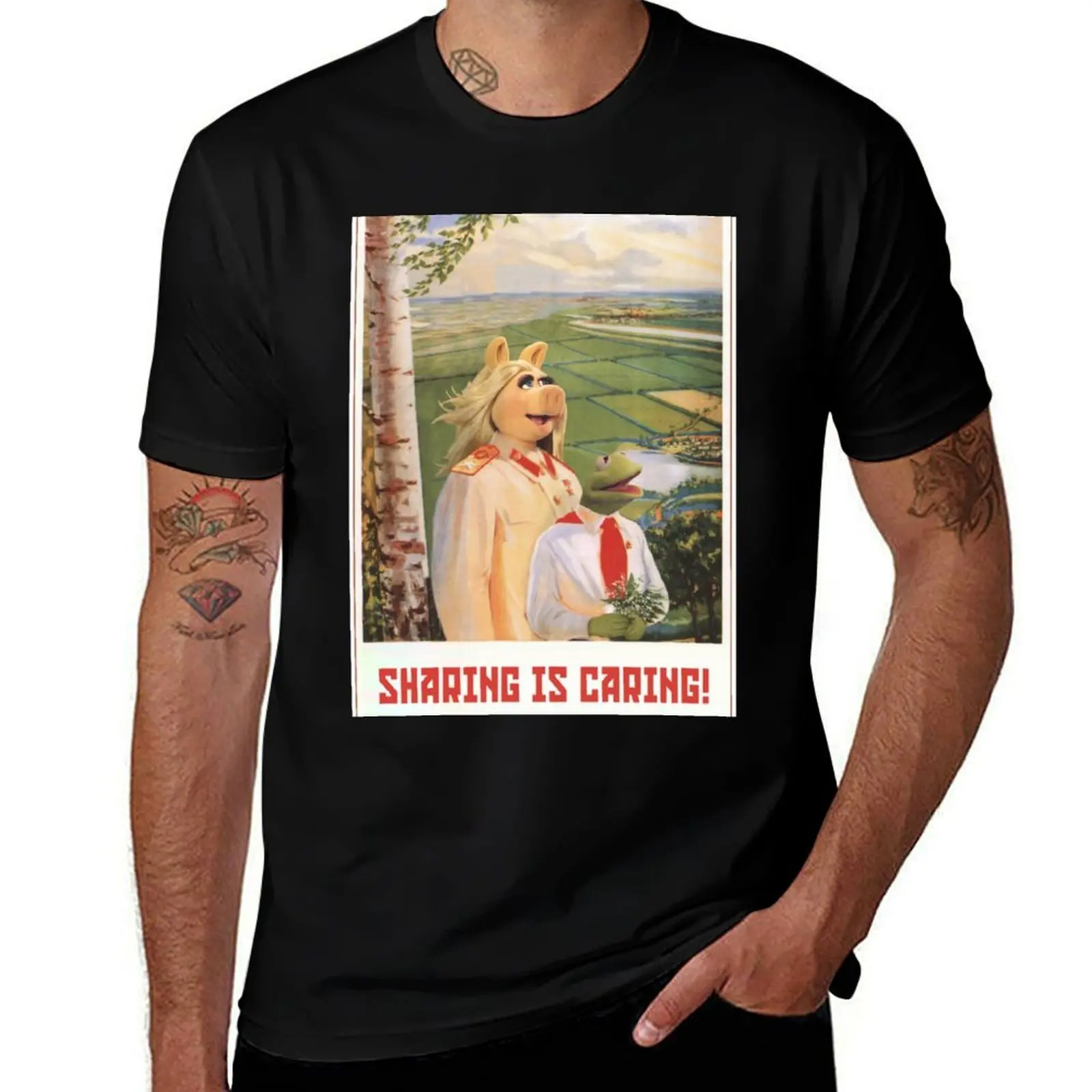 Sharing is Caring T-Shirt Festival Casual Short Sleeve T-Shirt