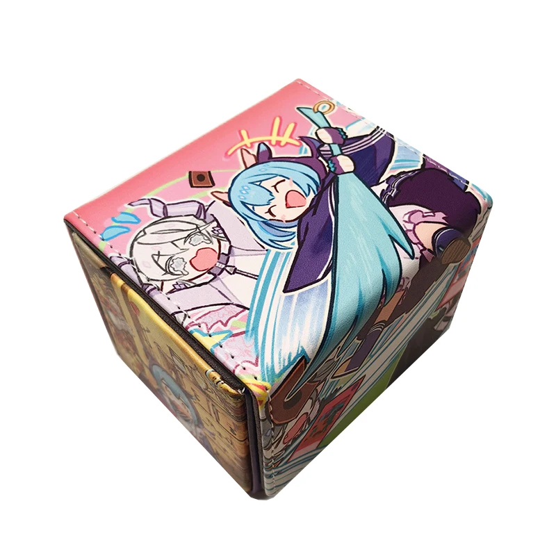 

Self Made Yu-Gi-Oh! Laundry Dragonmaid Card Box Pu High-End Card Storage Box Ptcg Ws Collection Card Box Can Accommodate 100+