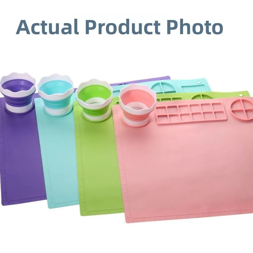 Силиконовый силиконовый коврик для рисования, антипригарный шестигранный художественный силиконовый коврик для рукоделия, скруббируемый моющийся коврик для рисования граффити, инструменты