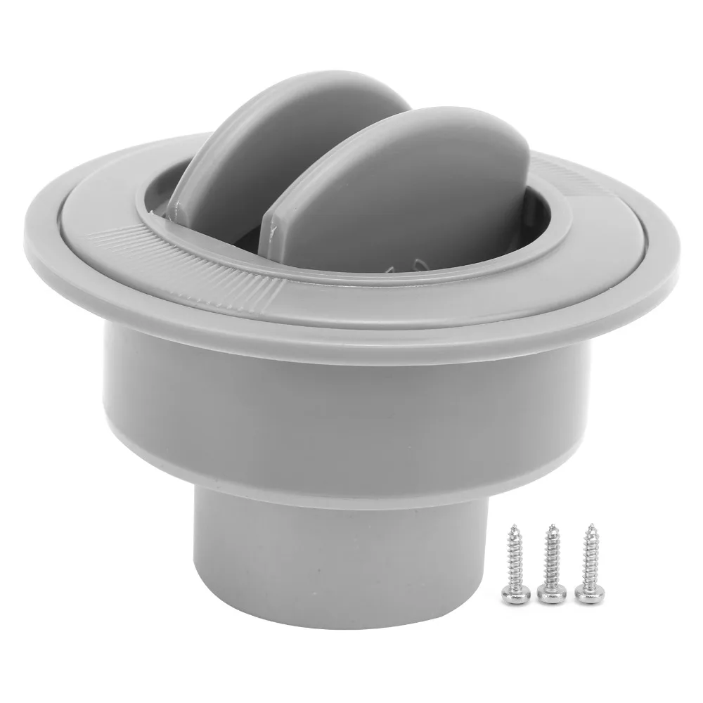 Ventilation 100/76/47mm Air Conditioning Outlet Gray Round Round Air Outlet ABS Air Deflector Car