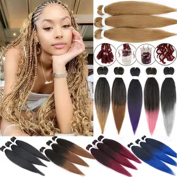 90g yaki trança de cabelo sintético jumbo pré esticado extensões de cabelo para mulheres kanekalon encaracolado crochê tranças de cabelo paixão torção