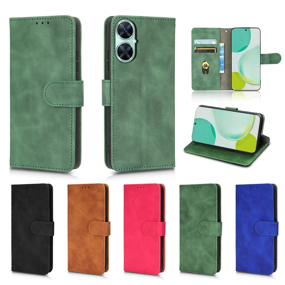 For Huawei Nova 11i Case Skin Feel Leather Magnetic Flip Cover Huawey Nova11i 11 I i11 4G MAO-LX9 Wallet Card Stand Fundas Coque