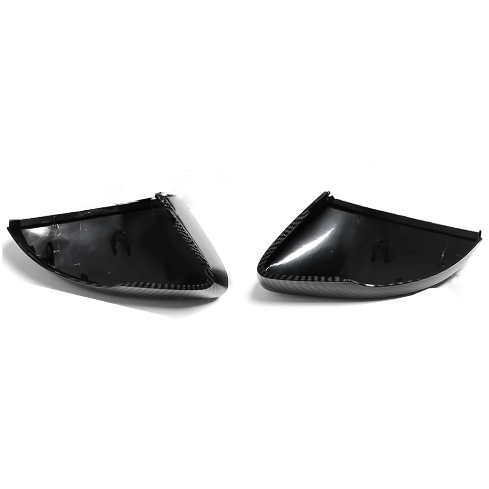 Fits For Skoda Octavia Mk3 A7 5E 2014 - 2019 For VW T-ROC 2017 2018 2019 Gloss Black Car Side Wing Mirror Caps Cover