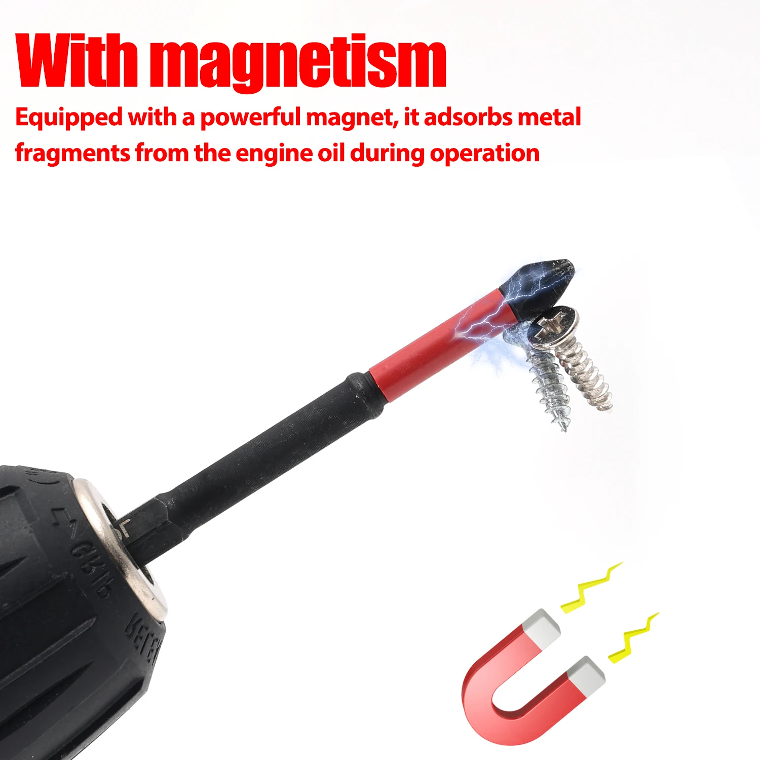 Magnetic Screwdriver Drill Bits Non-slip Cross Head Impact Driver Bit Hex Shank Anti-Slip Drill Bits Electric Screwdriver Tips