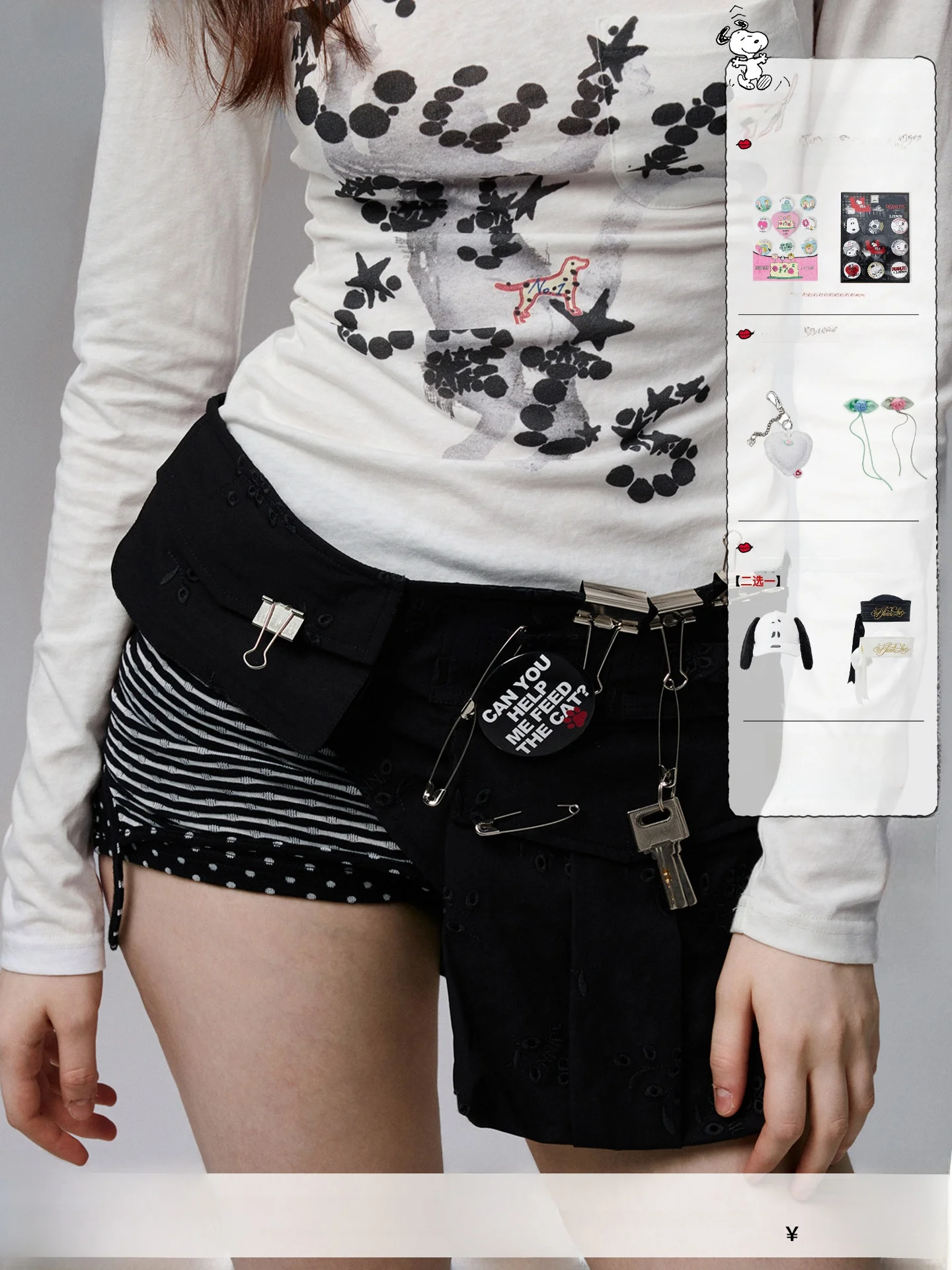 

1JINN STUDIO Heavyweight Embroidered Floral Waist Seal Multi-Pocket Fashionable 3D Structure Versatile Waist Bag Casual Style...