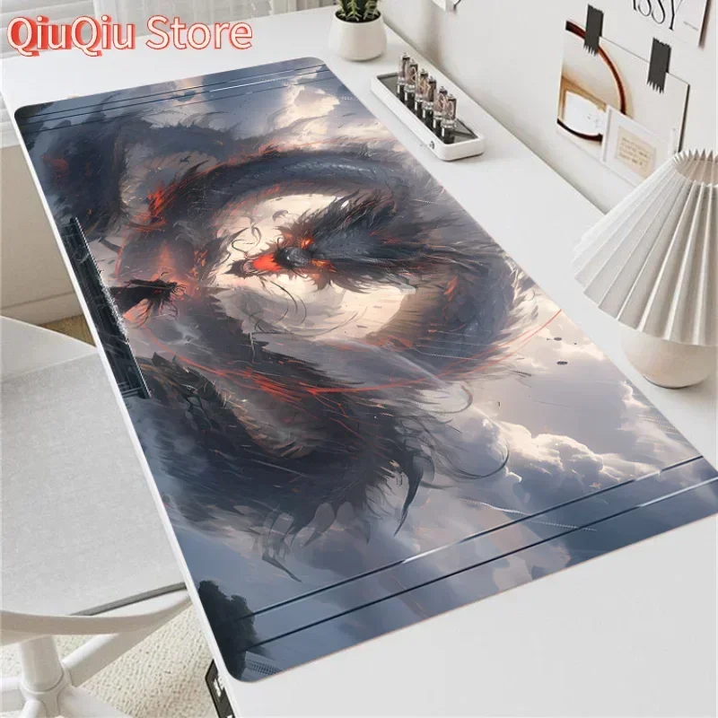

Large Chinese Dragon Design Mouse Pad 900x400MM Anime Scenery Desk Mat Tablet Game Office Mini Pc for Laptop Gaming Mousepad